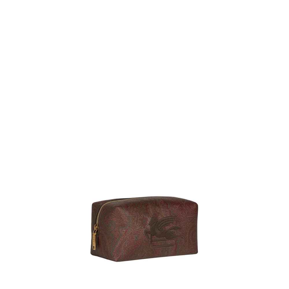 ETRO Bruine Paisley Jacquard Pouch Brown Heren