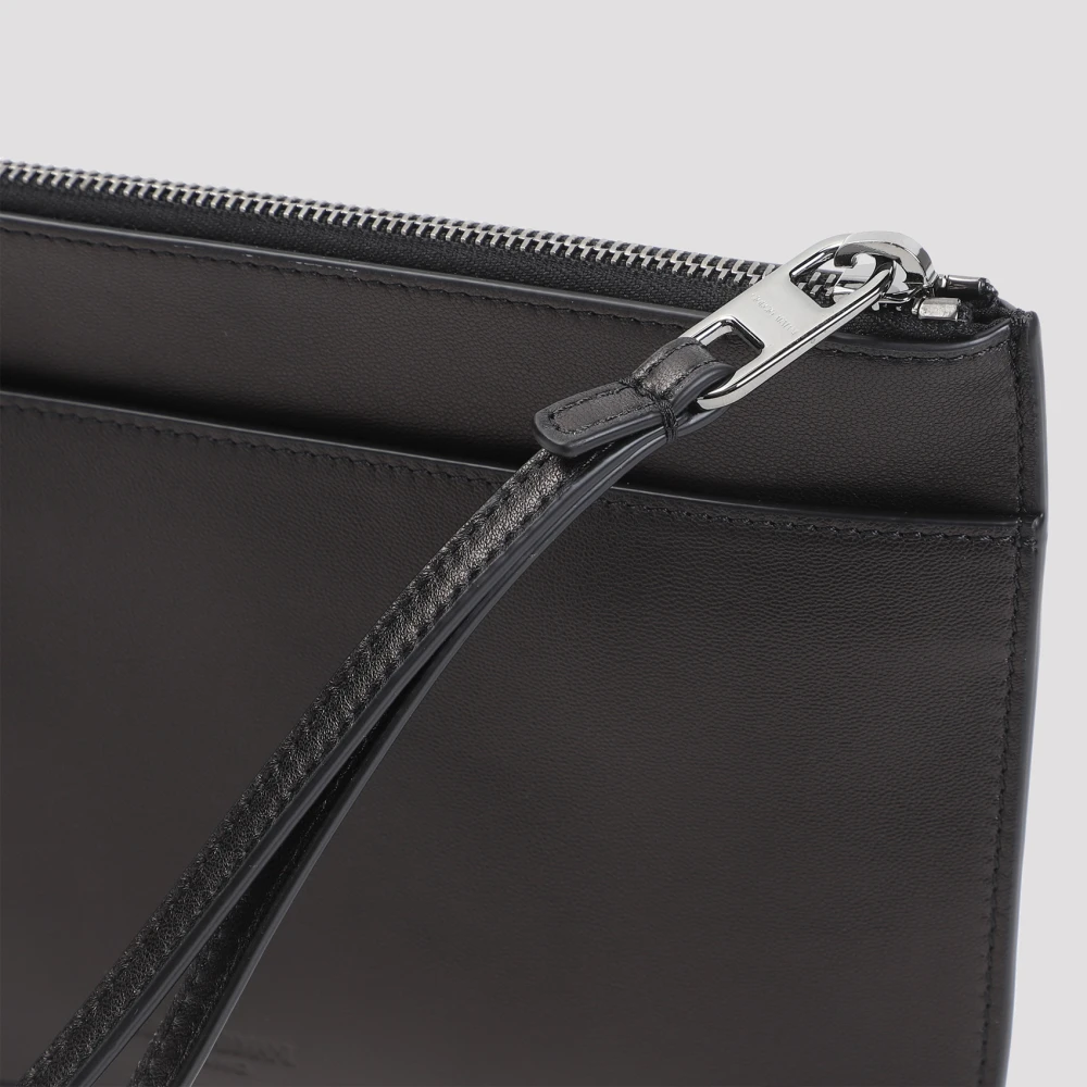 Giorgio Armani Elegante Nero Pouch Clutch Tas Black Heren