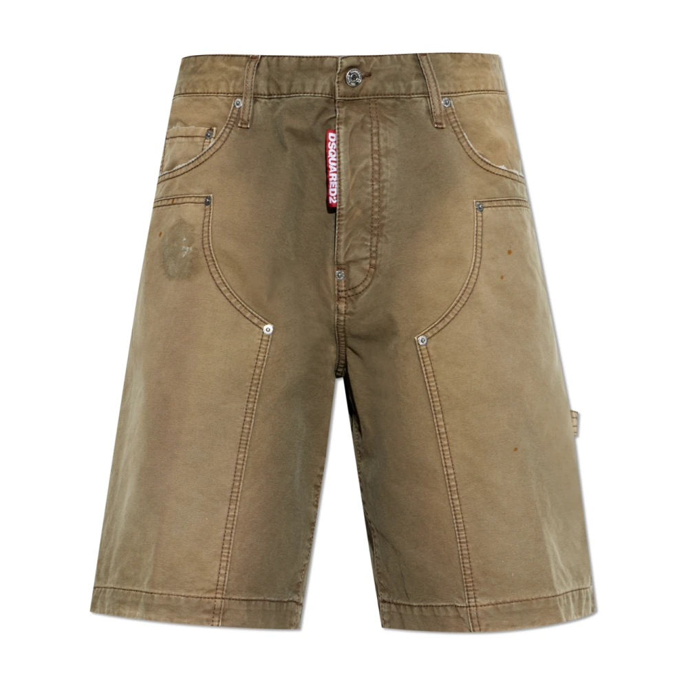 Dsquared2 Uomo Marrone Pantaloncini, S, New,