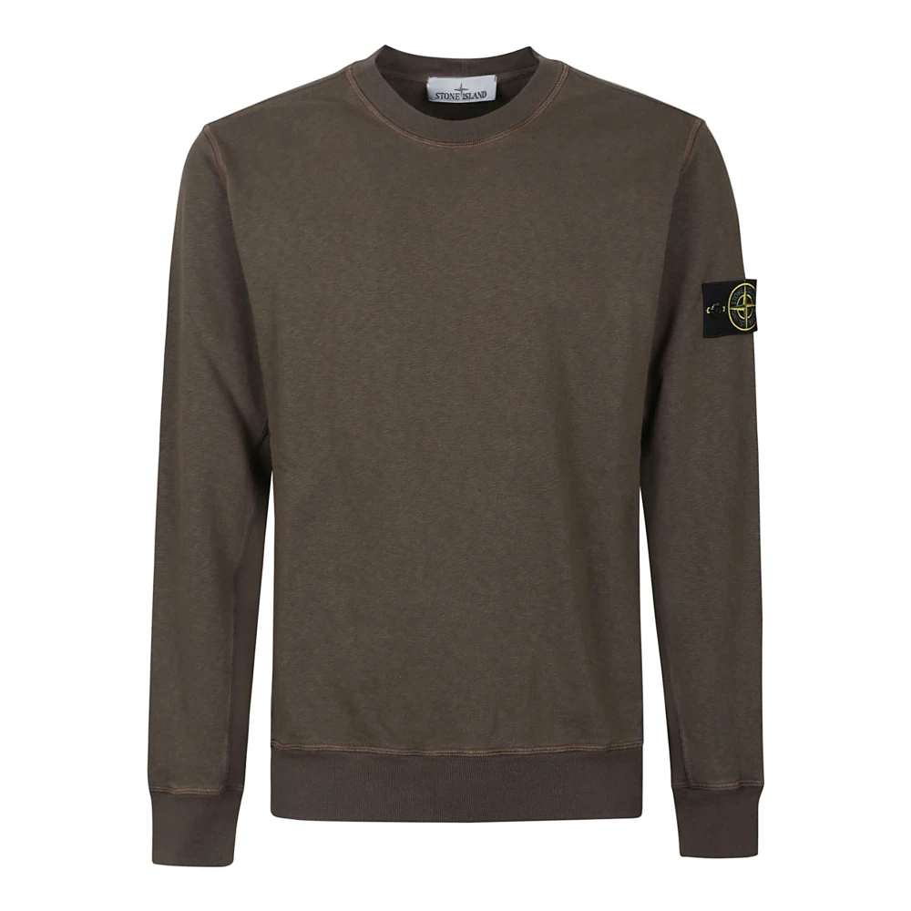 Stone Island Casual Katoenen Sweatshirt voor Mannen Green Heren