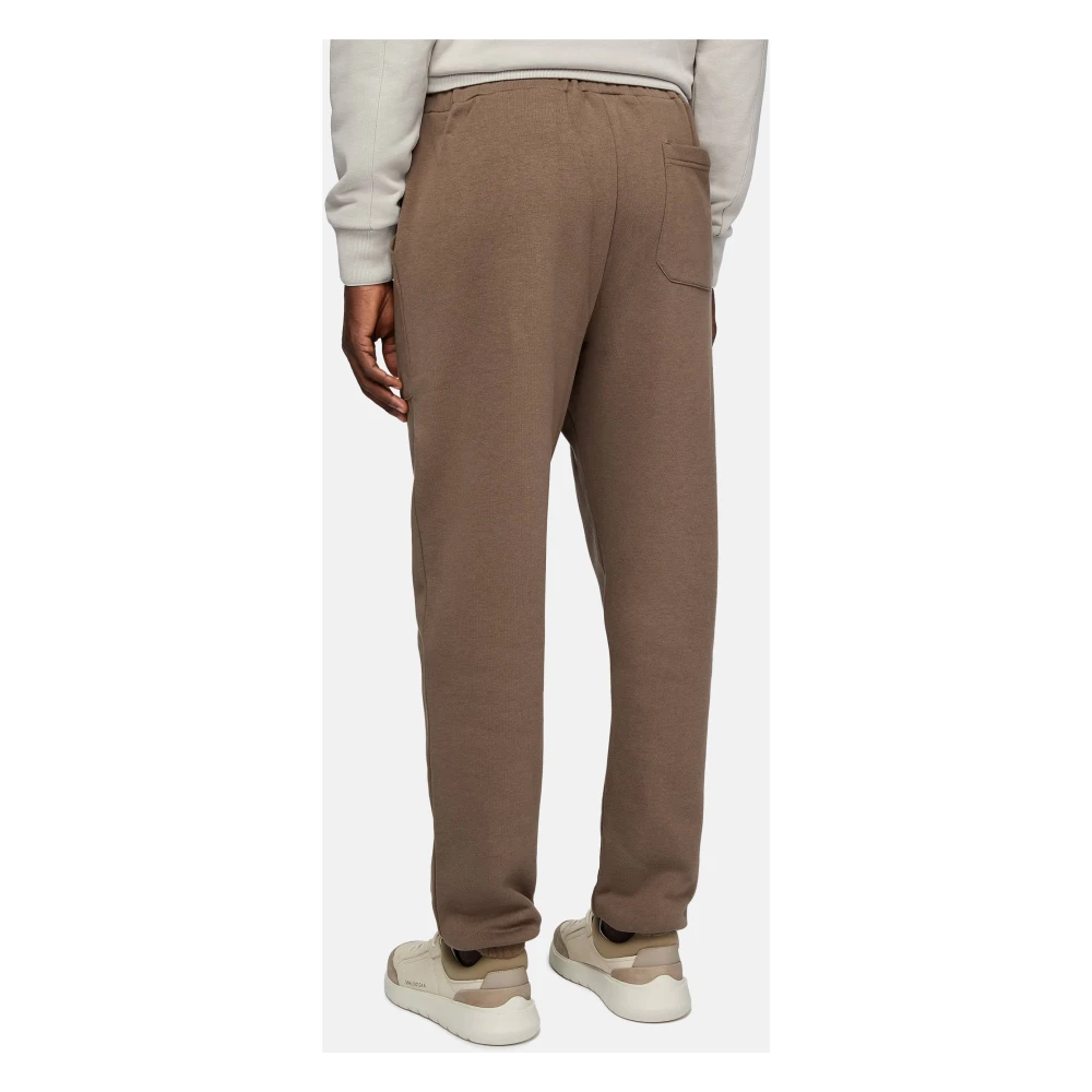 Boggi Milano Katoenen Fleecebroek Blue Heren