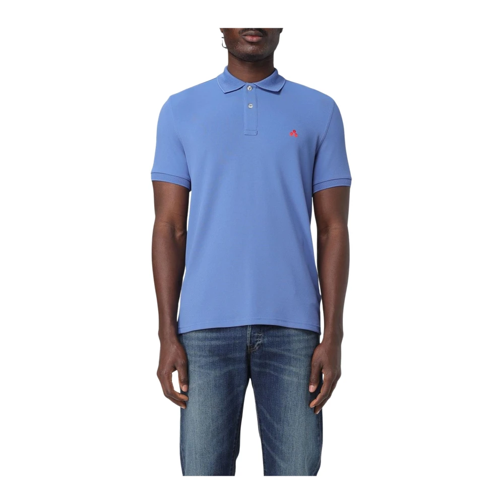 Peuterey Men's Blue Short Sleeve Polo Shirt