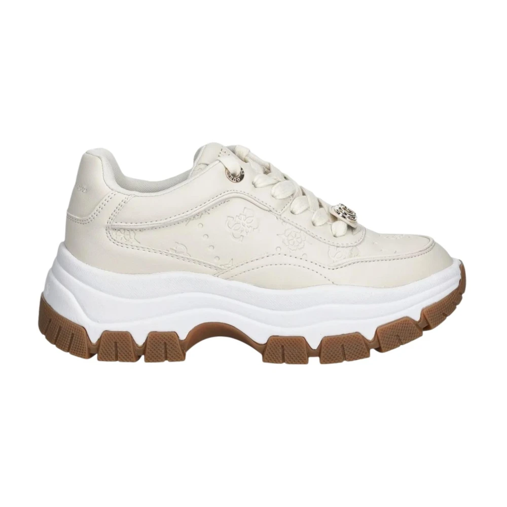 Guess Women's Beige Sneakers, 7 Uk, Berrett2 Sneaker