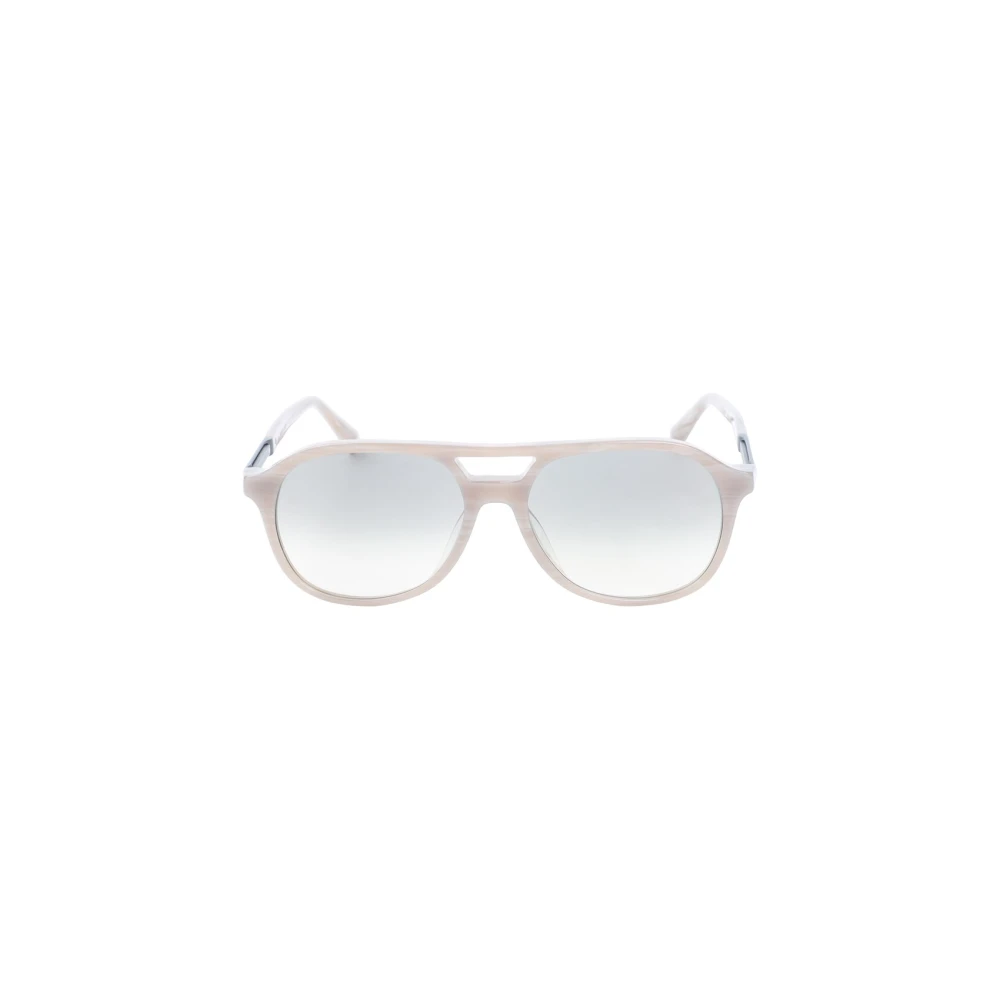 Brunello Cucinelli Unisex Beige Sunglasses, One Size, Panam White Acetate Sunglasses
