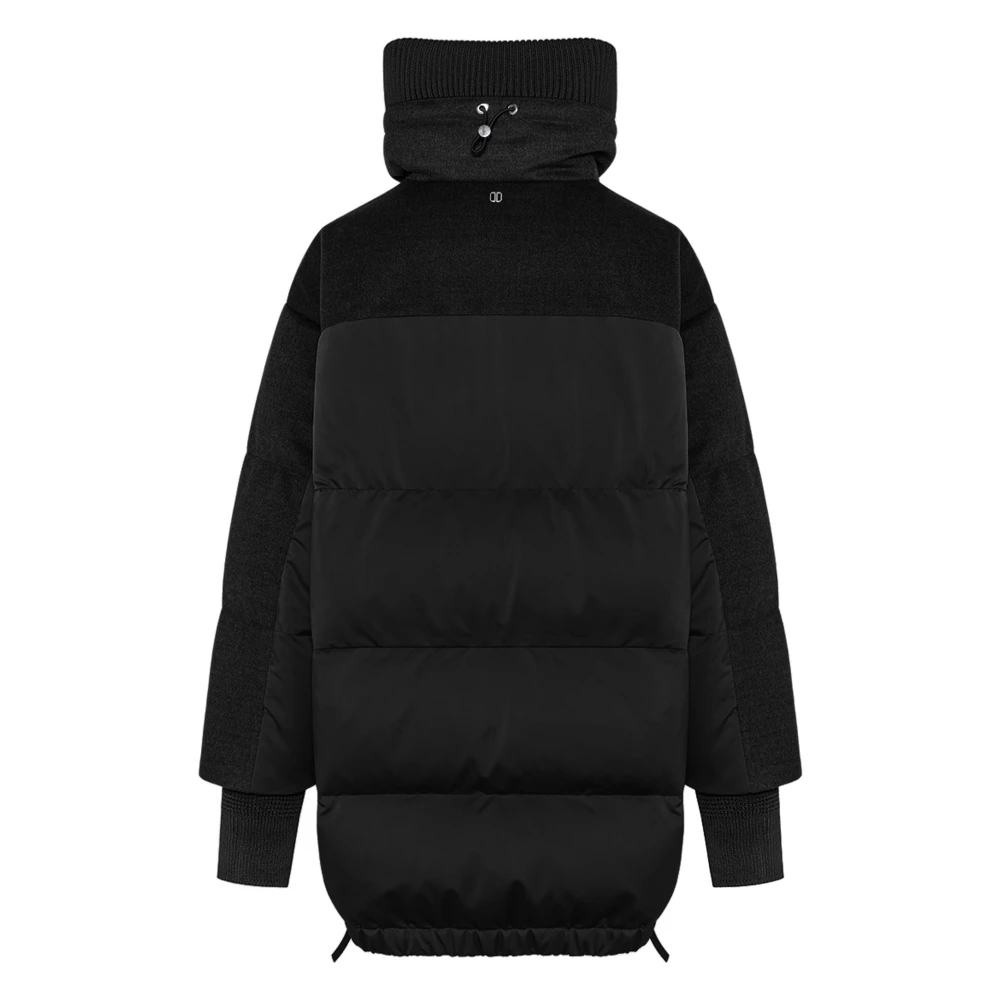 Duno Lange Pufferjas Black Dames