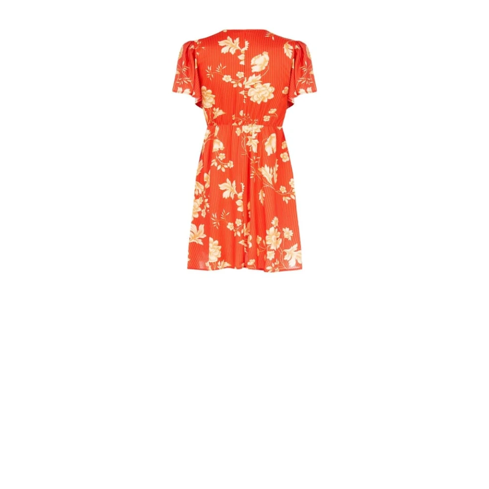 RINASCIMENTO Bloemen V-hals Jurk Orange Dames