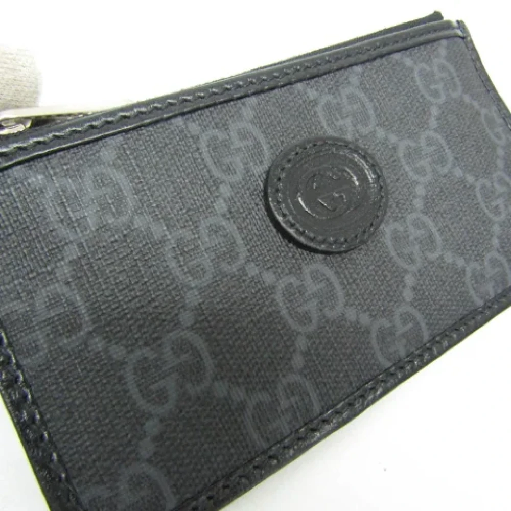 Gucci Vintage Pre-owned Leather wallets Black Dames