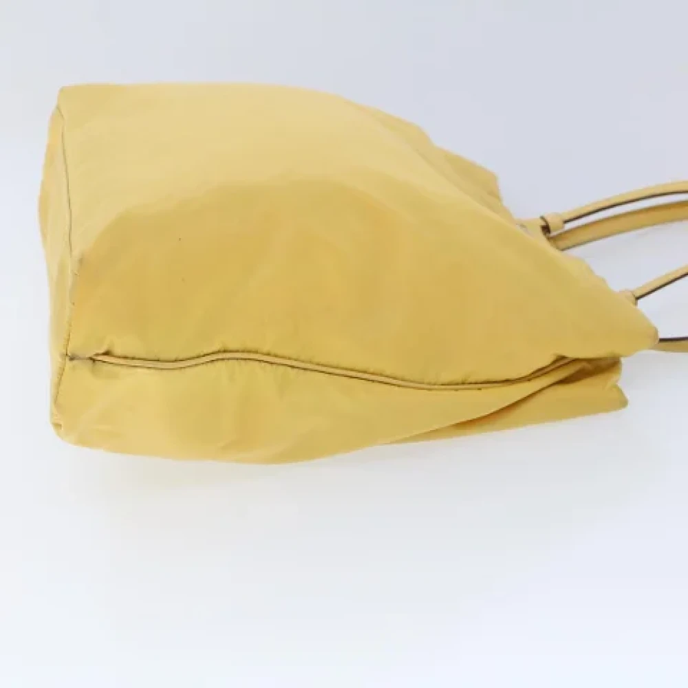 Prada Vintage Pre-owned Fabric totes Yellow Dames