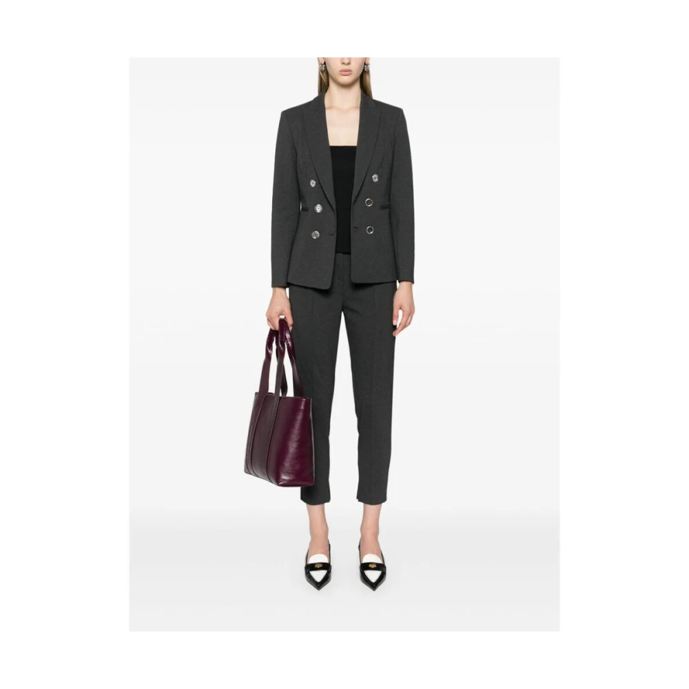 pinko Smal Gesneden Broek met Zakken Gray Dames