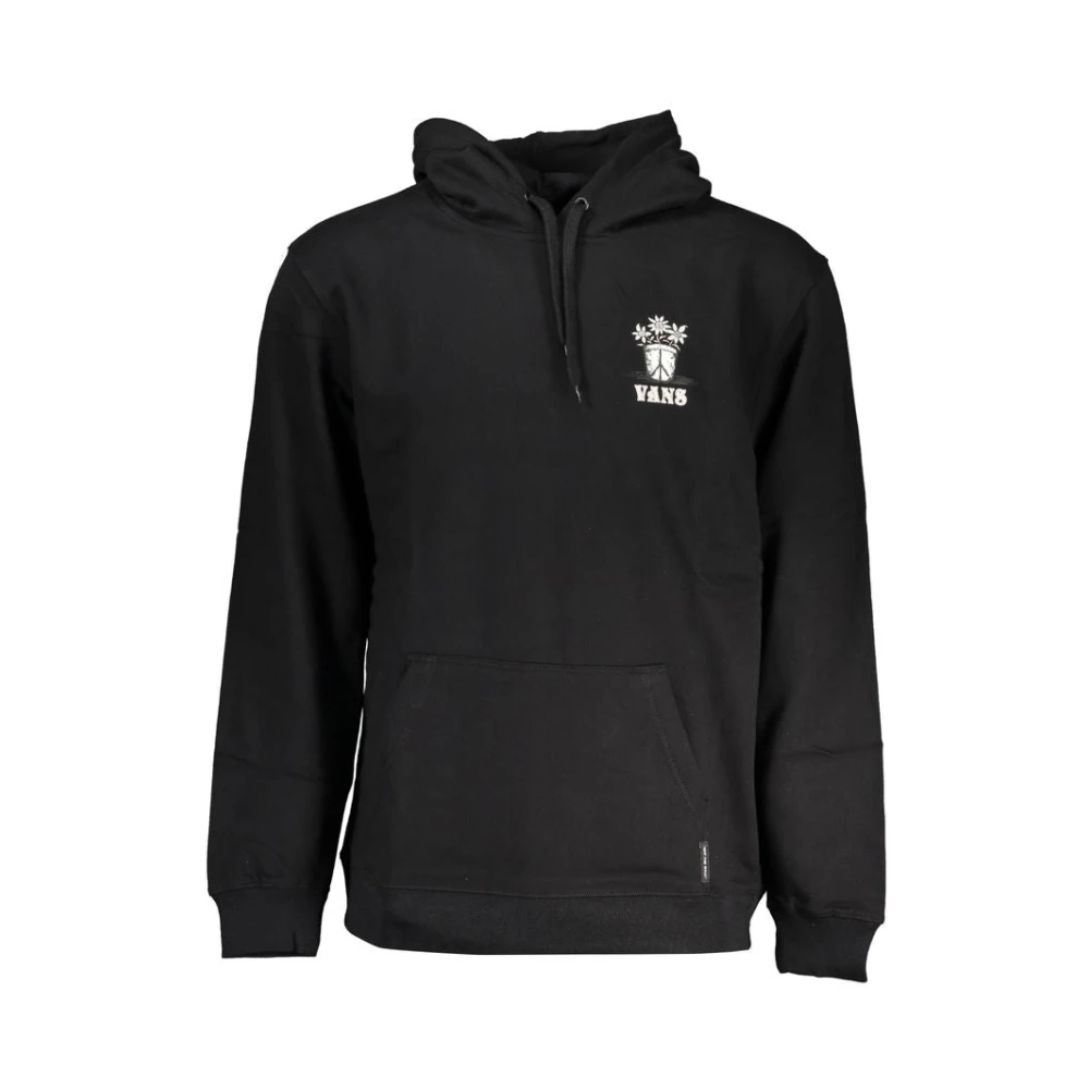 Vans Zwarte Fleece Hoodie met Streetstyle Black Heren