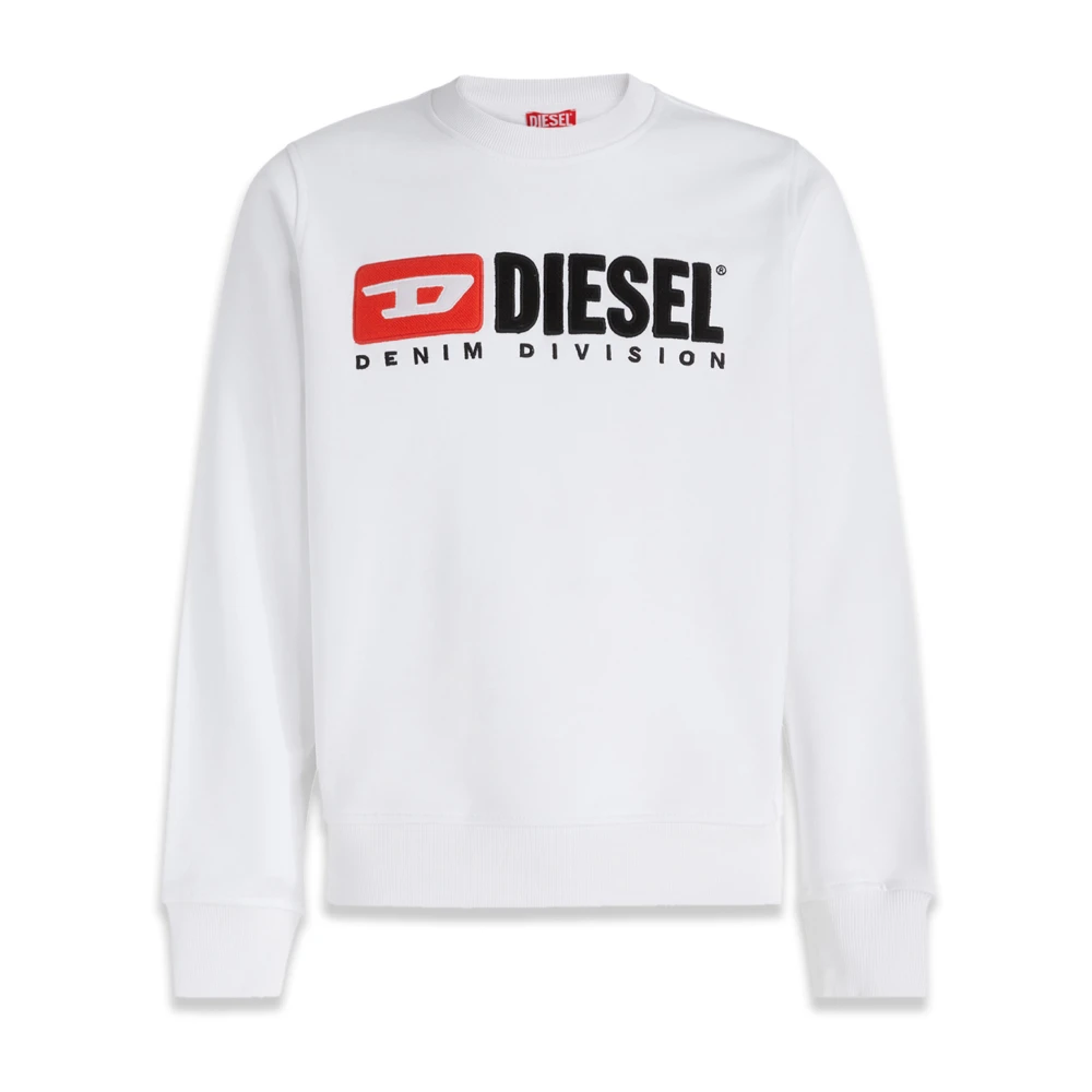Diesel Klassieke Sweatshirt voor Mannen White Heren