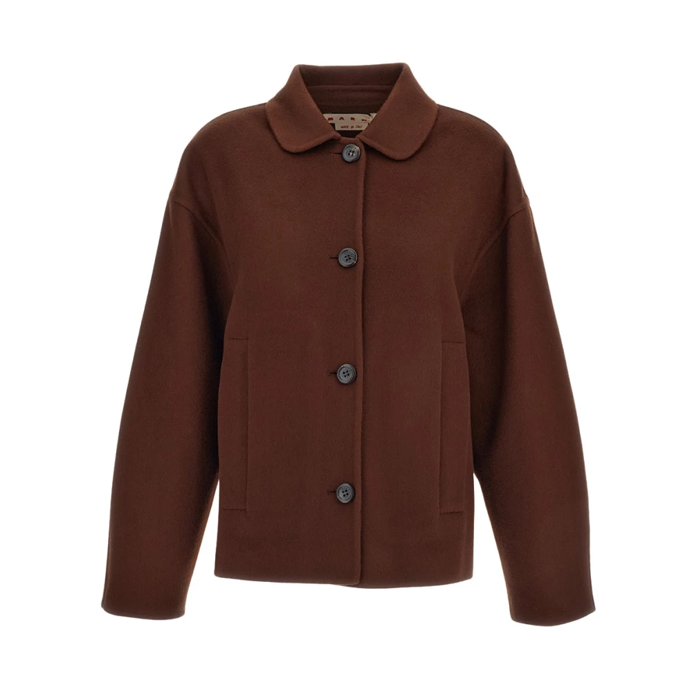 Marni Donna Marrone - Giacca Monopetto - Jackets - 3XS