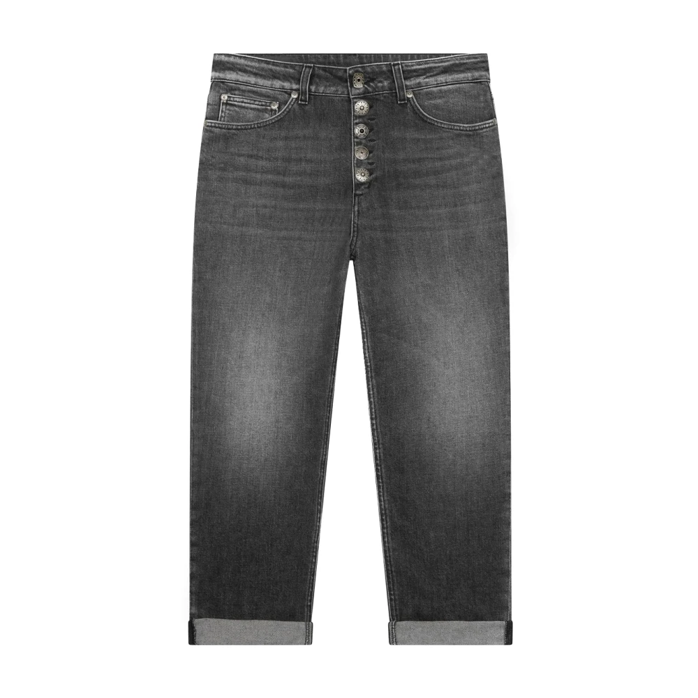 Dondup Women's Black Cropped Jeans, W27, Stylish Trousers