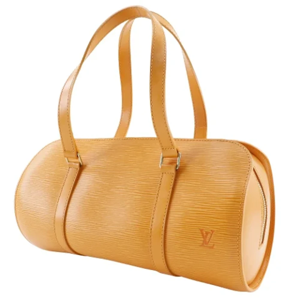 Louis Vuitton Vintage Pre-owned Leather handbags Orange Dames