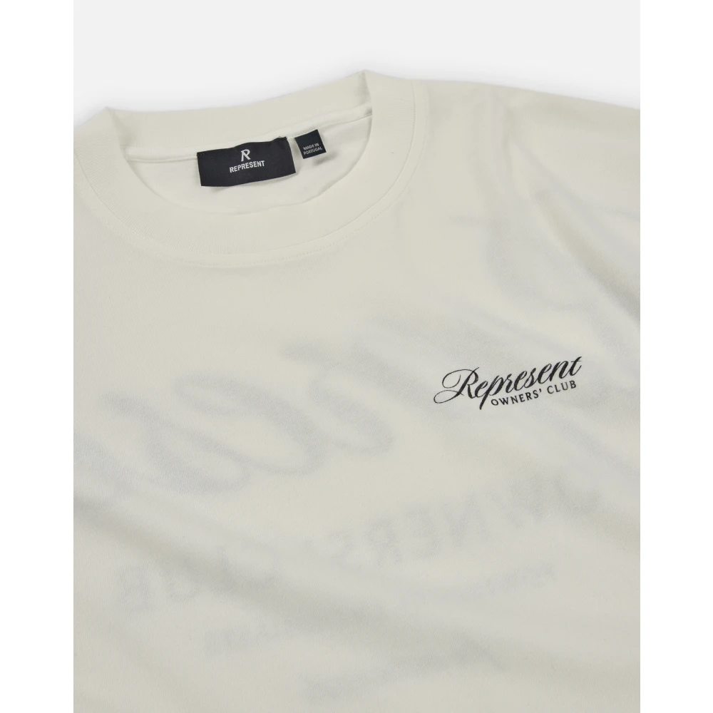 Represent T-shirt met print Beige Heren