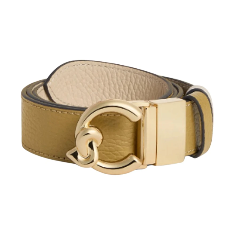 Coccinelle Women's Beige Belt Grained L - Belts - Xl - Accessories