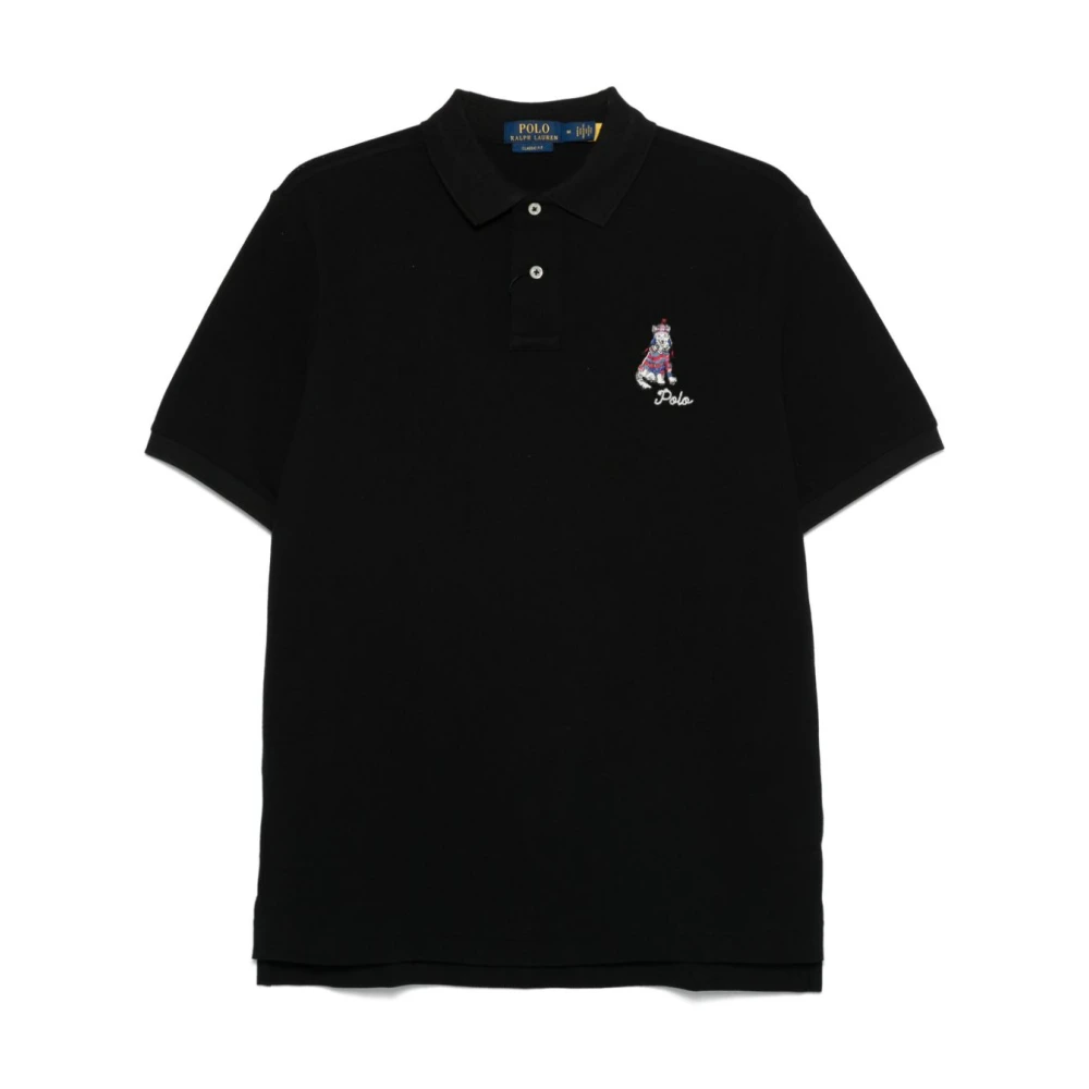 Polo Ralph Lauren Svart Kortärmad Pikétröja