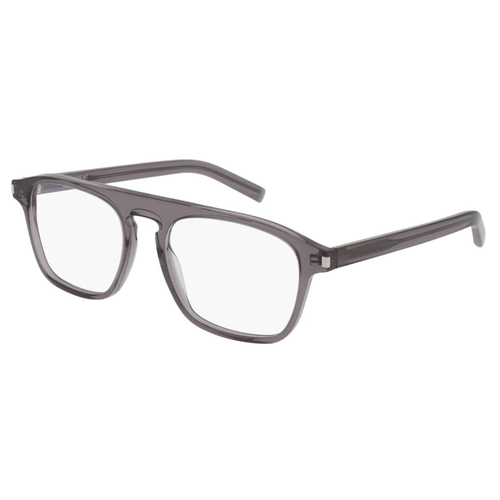 Saint Laurent Grijze Transparante SL 157 Zonnebril Gray Unisex