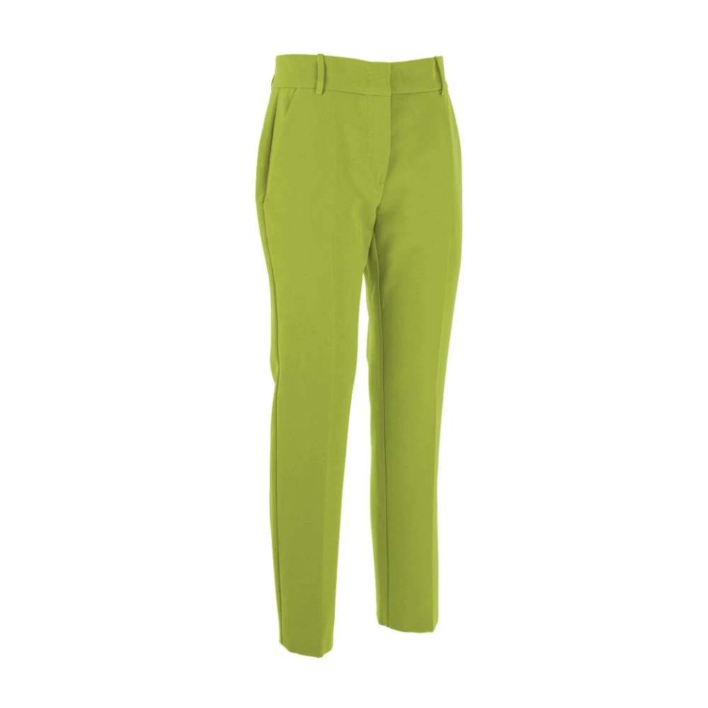 pinko Elegante Chino Broek met Hoge Taille Green Dames