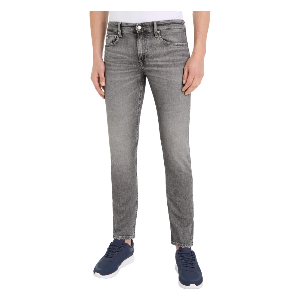 Calvin Klein Grijze Denim Slim-fit Jeans Gray Heren