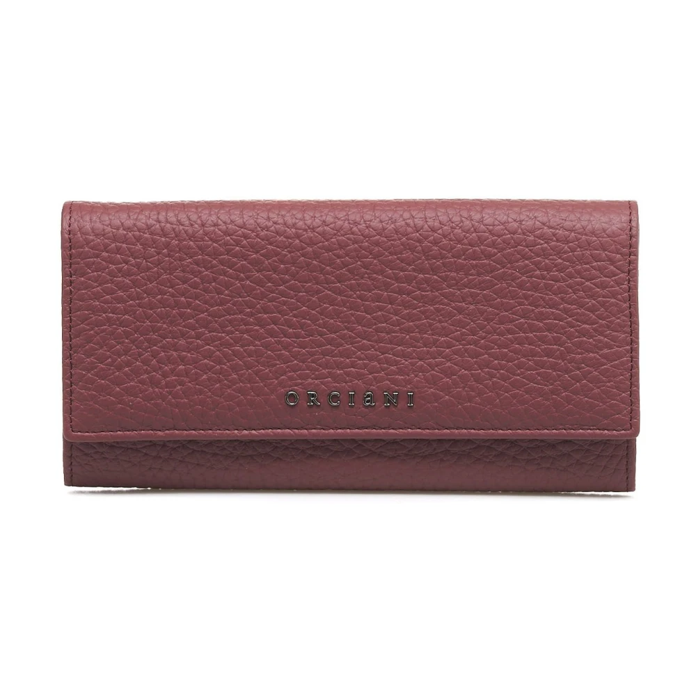 Orciani Rode Portemonnees voor Vrouwen Aw24 Brown Dames