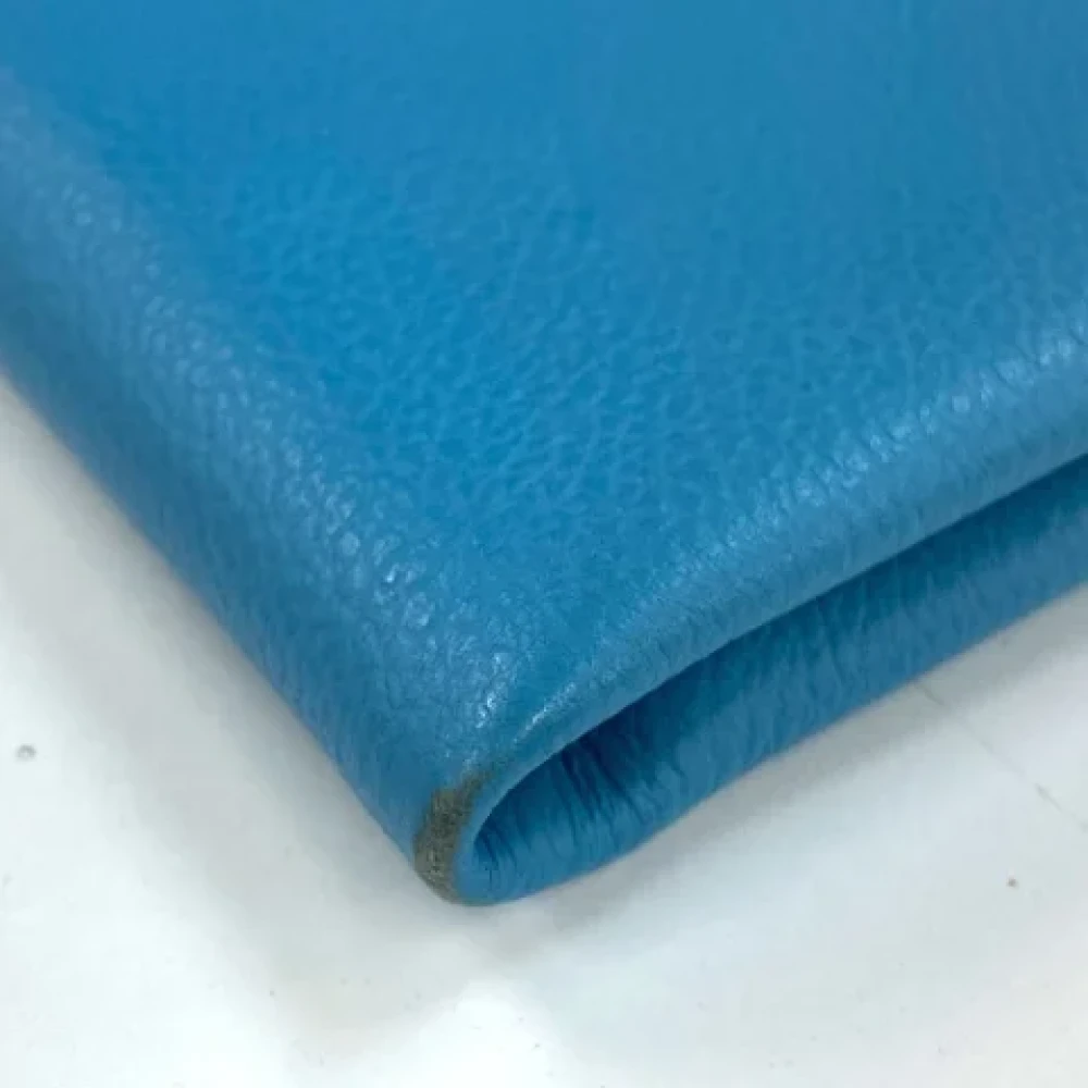 Hermès Vintage Pre-owned Leather pouches Blue Dames
