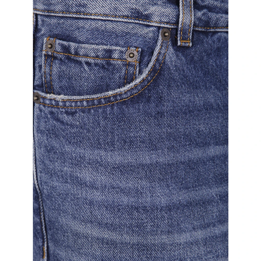Haikure Betty Mid Blue Cropped Jeans Blue Dames