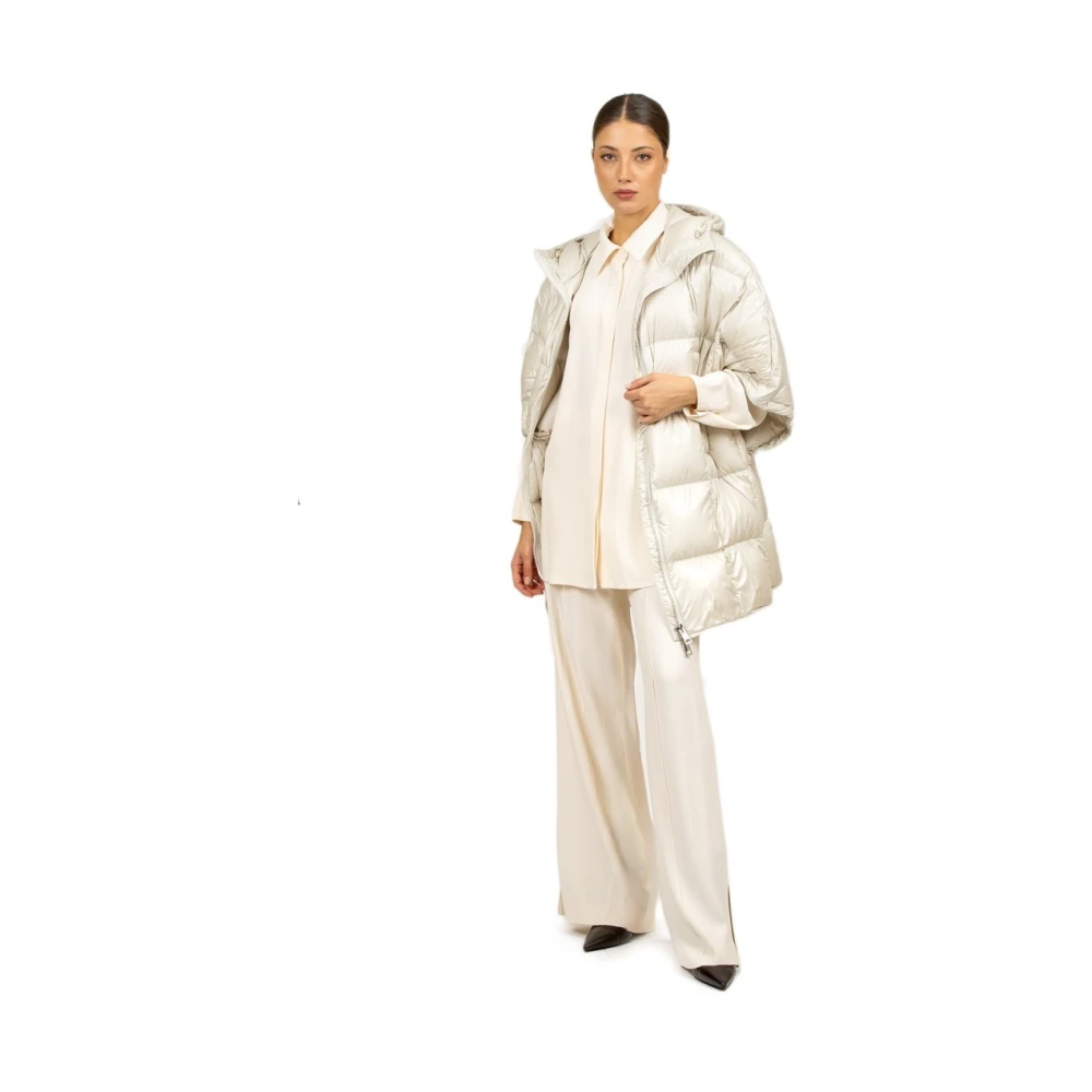 Liviana Conti Lange Viscose Shirt Room Beige Dames