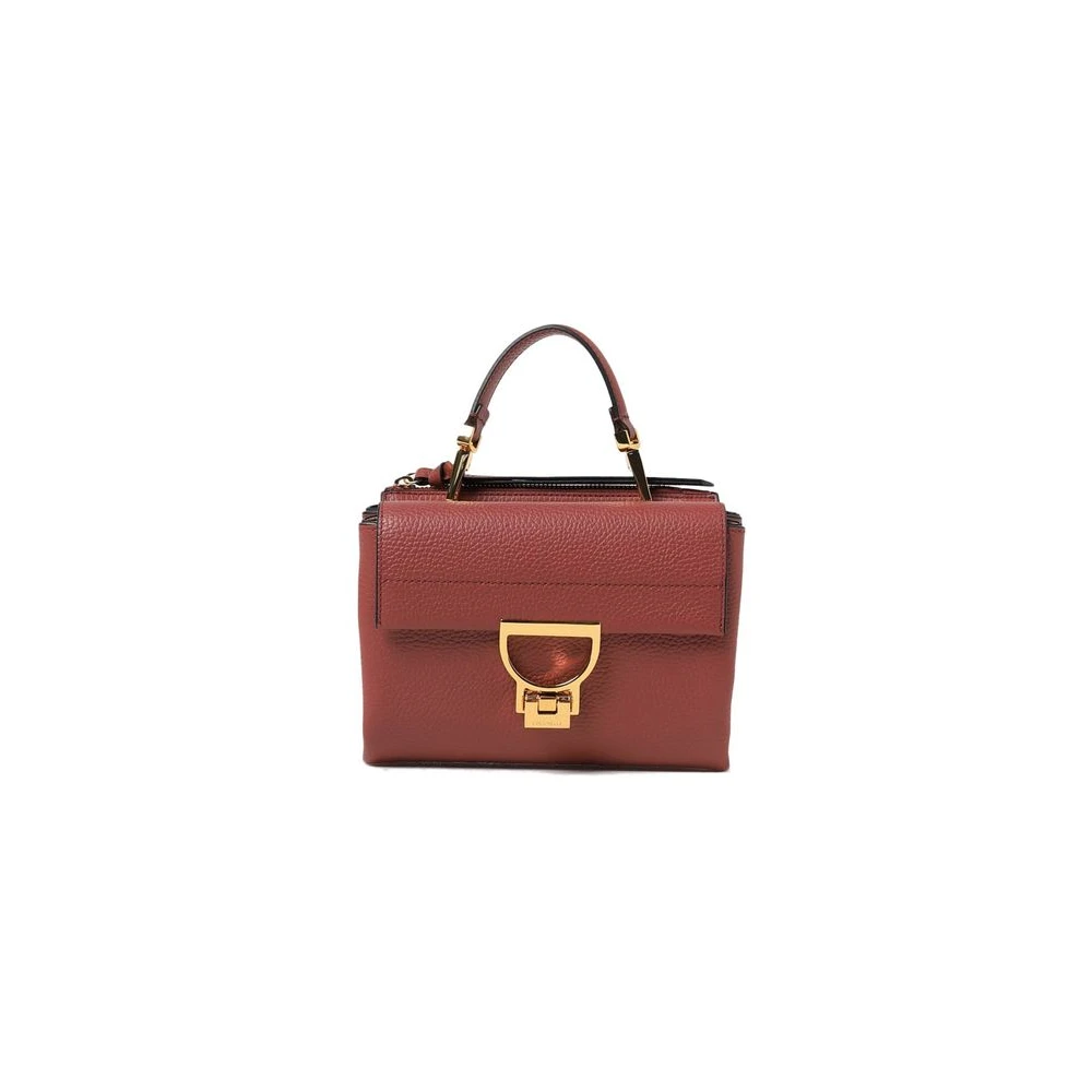 Coccinelle Brown Handbags, Female, One Size, Arlettis Handbag Grained Leather
