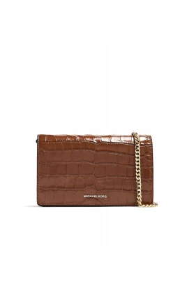 Jet Set Medium Crocodile Embossed Crossbody Bag
