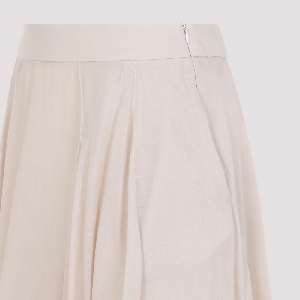 PESERICO Beige Ambrato Midi Rok Beige Dames