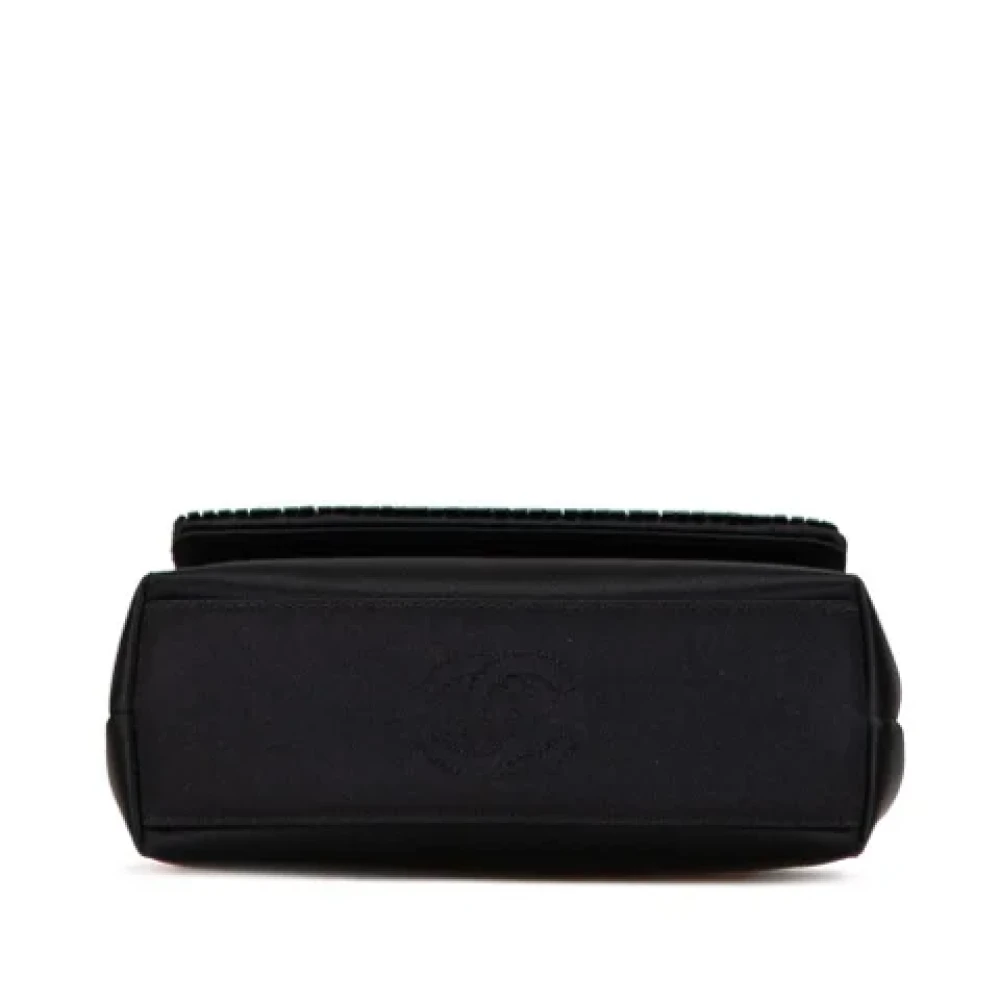 Chanel Vintage Pre-owned Satin chanel-bags Black Dames