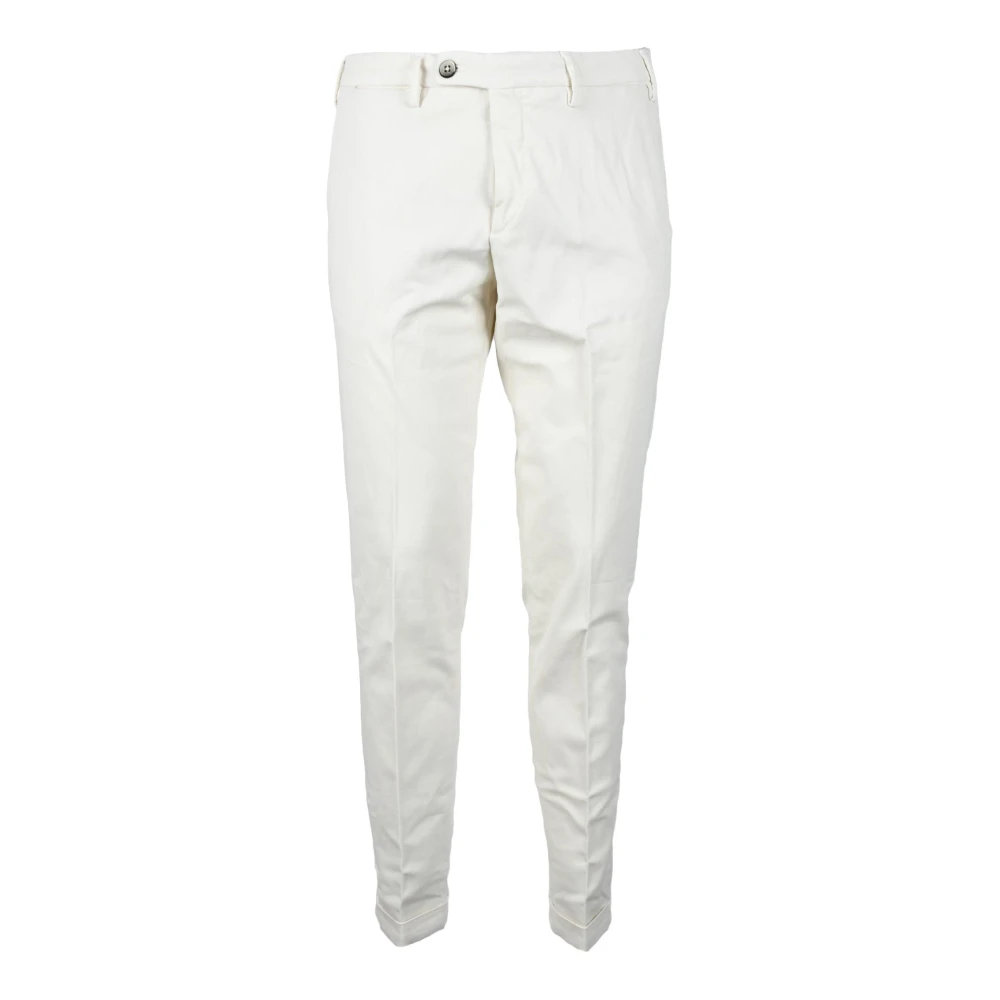 Michael Coal Lyocell Blandning Casual Byxor White, Herr