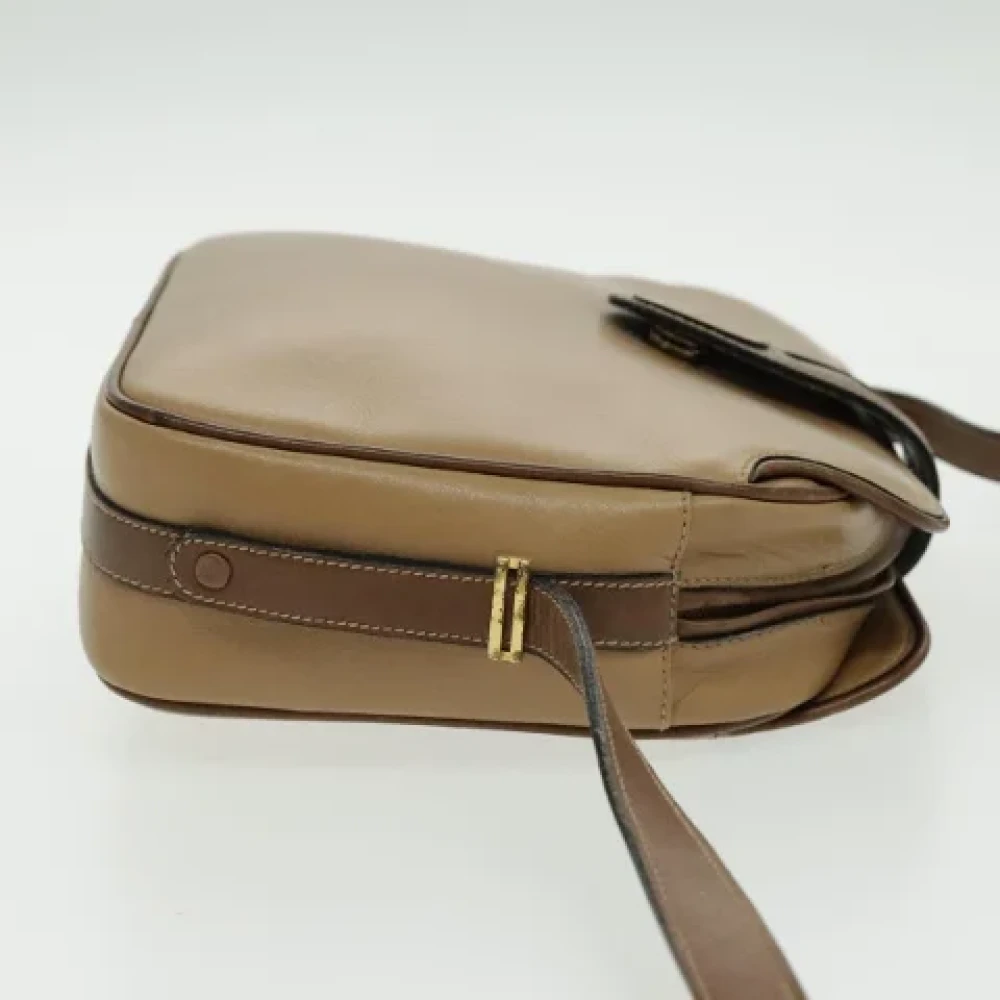 Celine Vintage Pre-owned Leather shoulder-bags Brown Dames