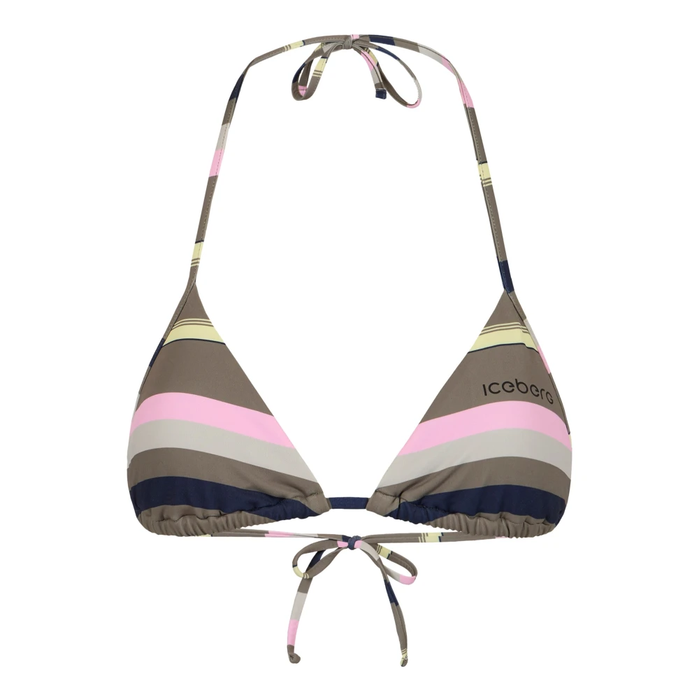 Iceberg Vrouw Multicolor Badmode Dames, Veelkleurig, S, Gestreept Bikini Top
