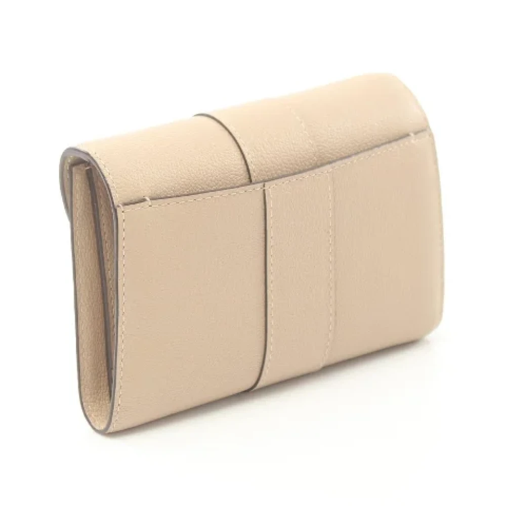 Delvaux Pre-owned Leather wallets Beige Dames