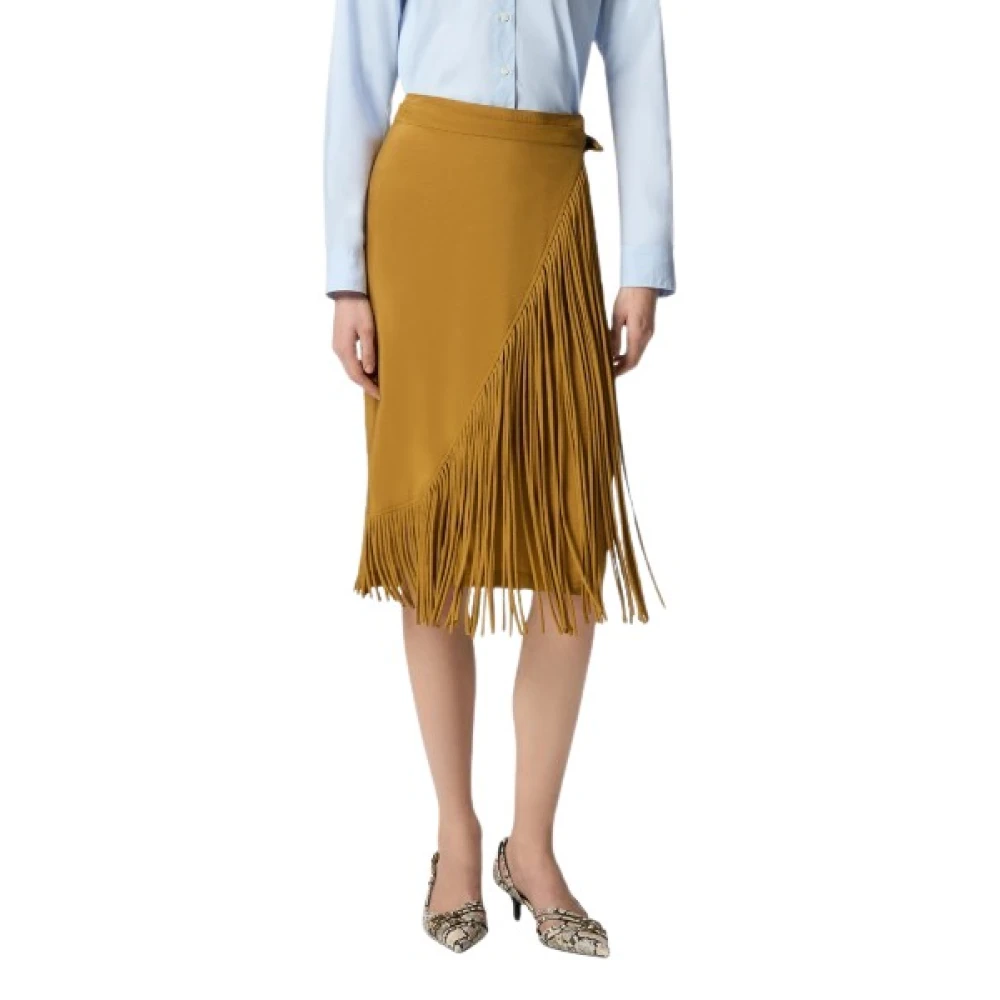 Pinko Donna Arancione - Gonna Midi - Skirts - S