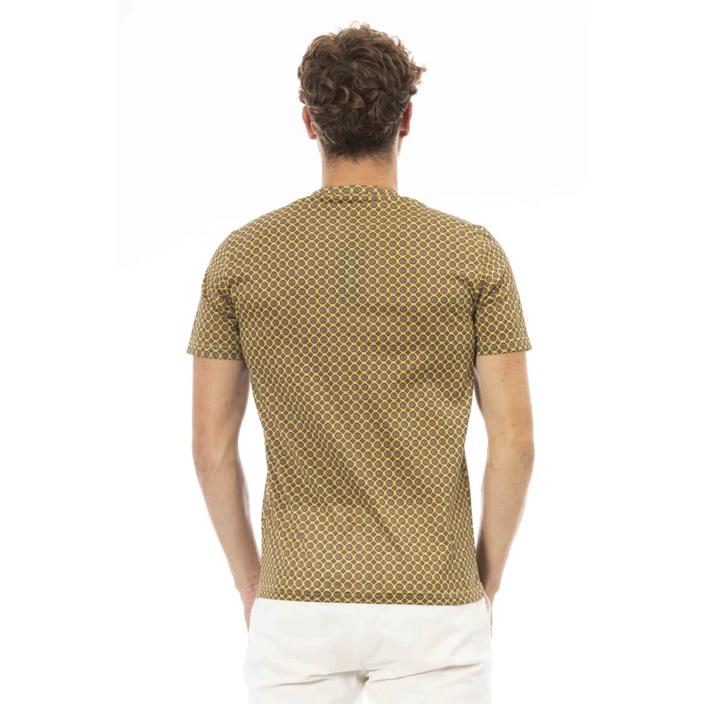 Baldinini T-shirt met Korte Mouwen en Ronde Hals Yellow Heren