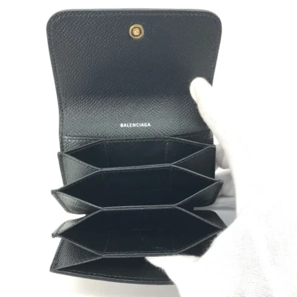Balenciaga Vintage Pre-owned Leather wallets Black Dames