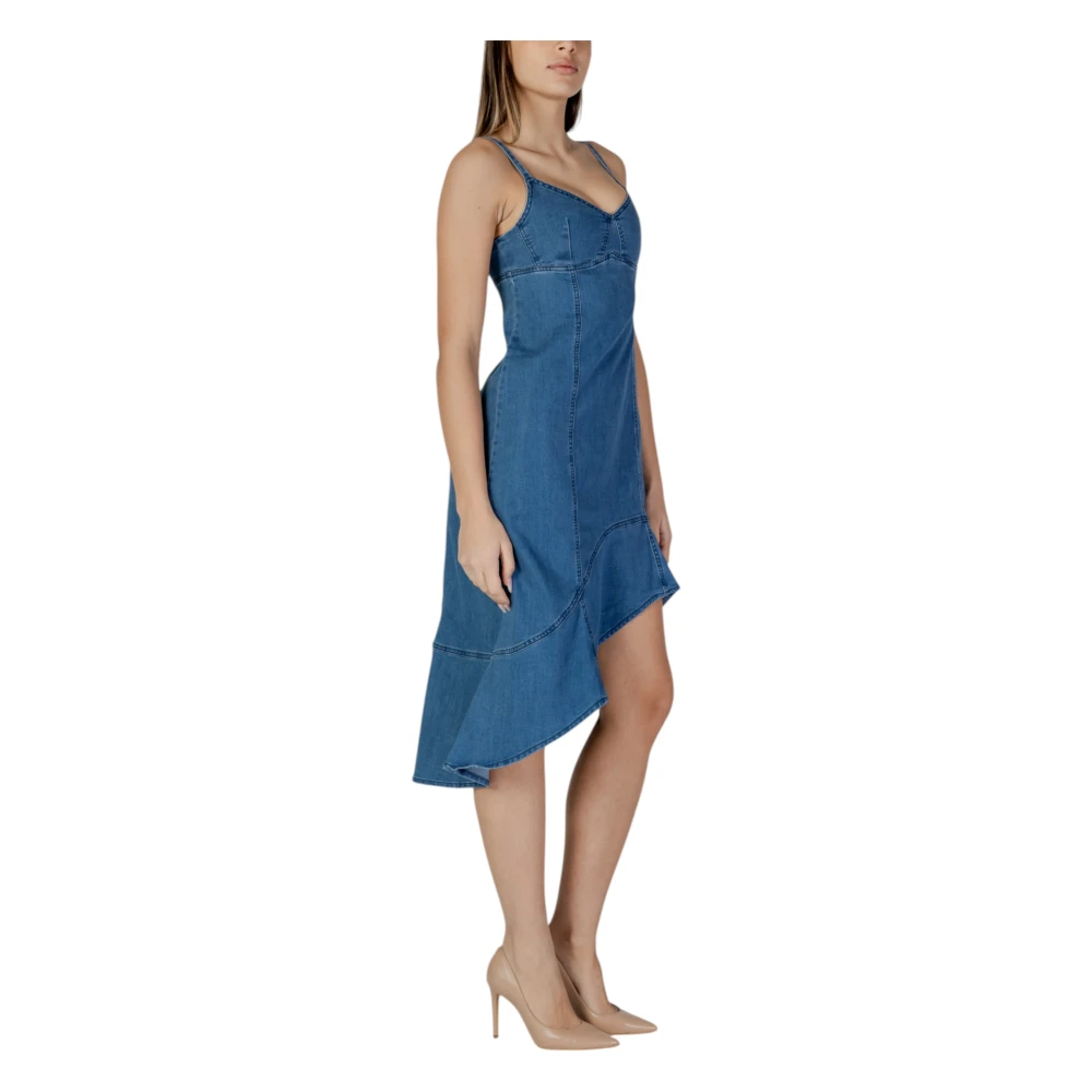 Desigual Lange Jurken Lente Zomer Collectie Blue Dames