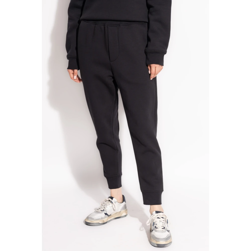 Dsquared2 Broek met logo Black Dames