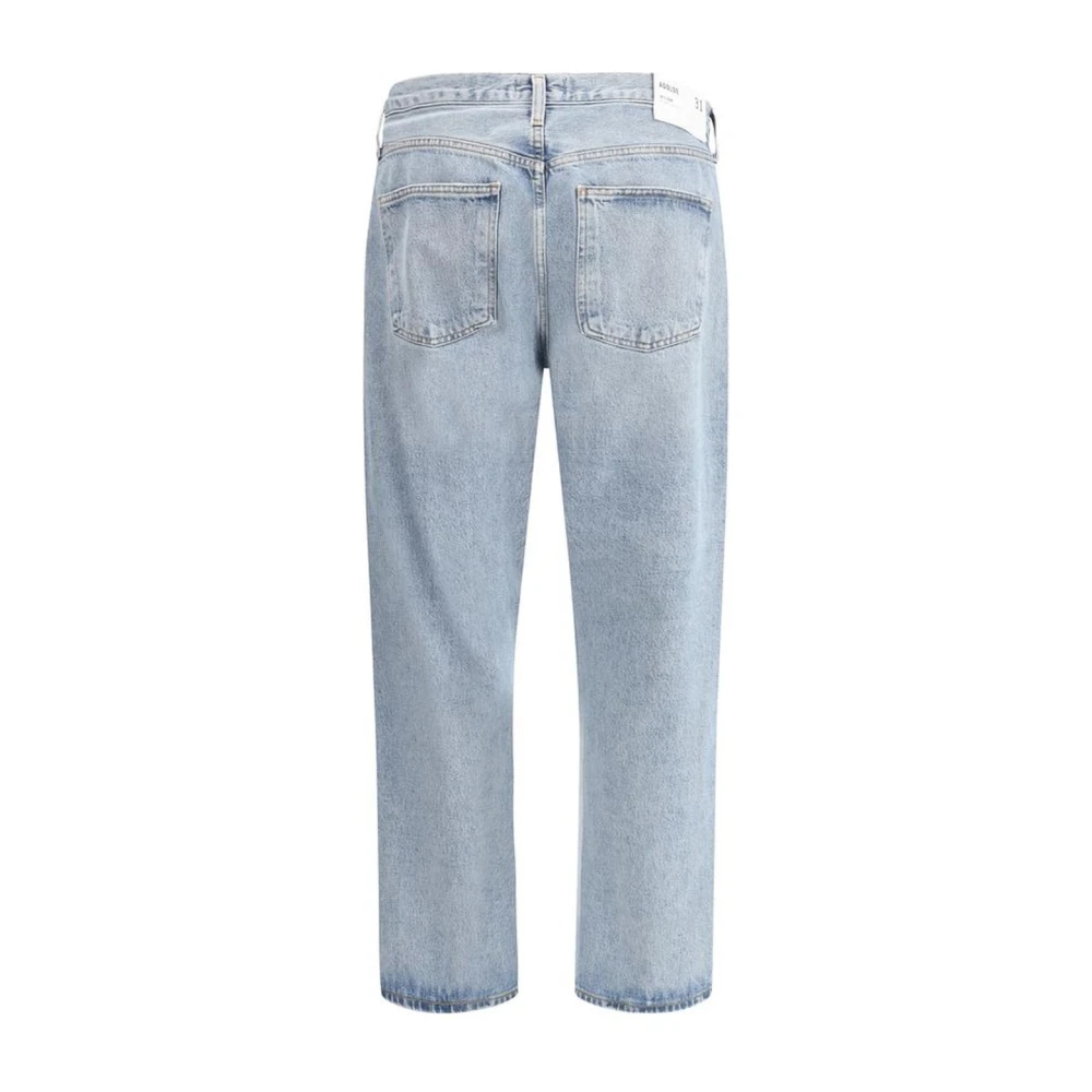 Agolde Casual Loose Fit Jeans met Riem Blue Heren