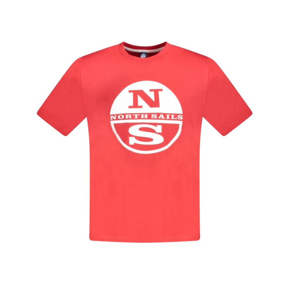 North Sails Rood Katoenen T-shirt Textiel Red Heren