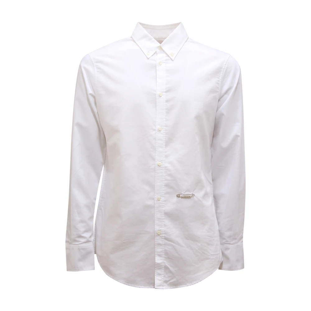 Dsquared2 Hombre Blanco - Camisa De Botones Hecha En Italia - Shirts - S