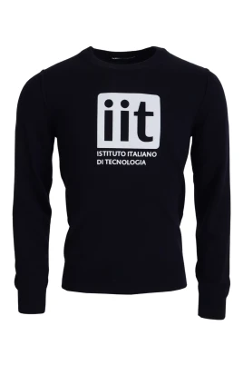Blå Cashmere Pullover Sweater
