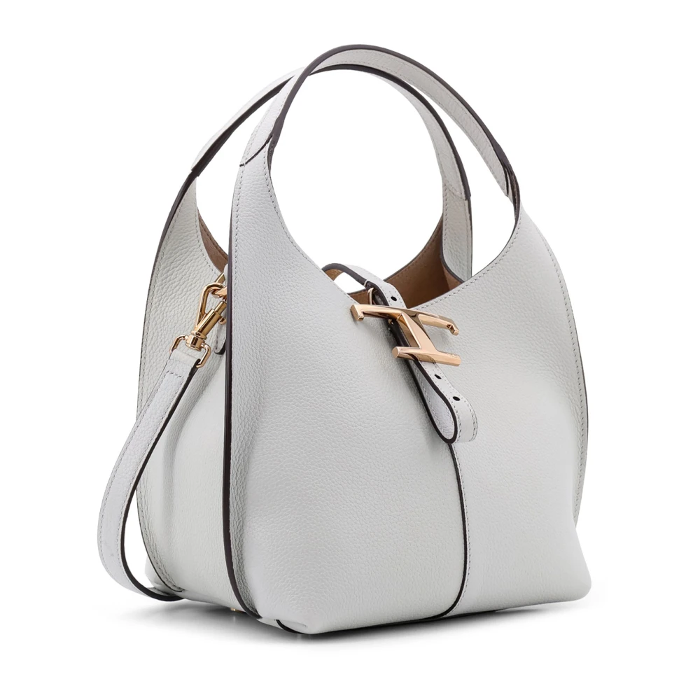TOD'S Lichtgrijze Schoudertas Gray Dames
