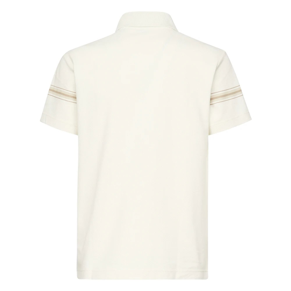 Burberry Witte Polo Shirt met Ruiterontwerp White Heren