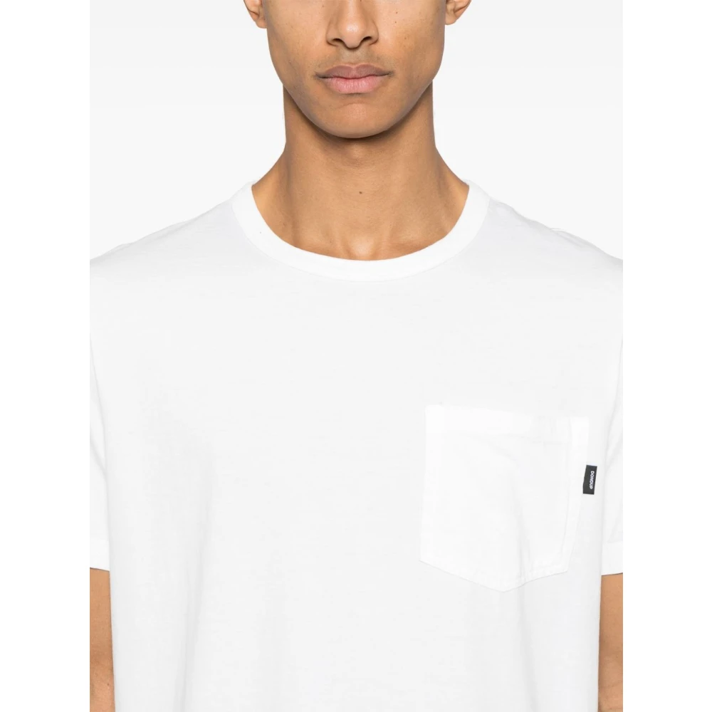 Dondup Wit Crew Neck Zak T-shirt White Heren