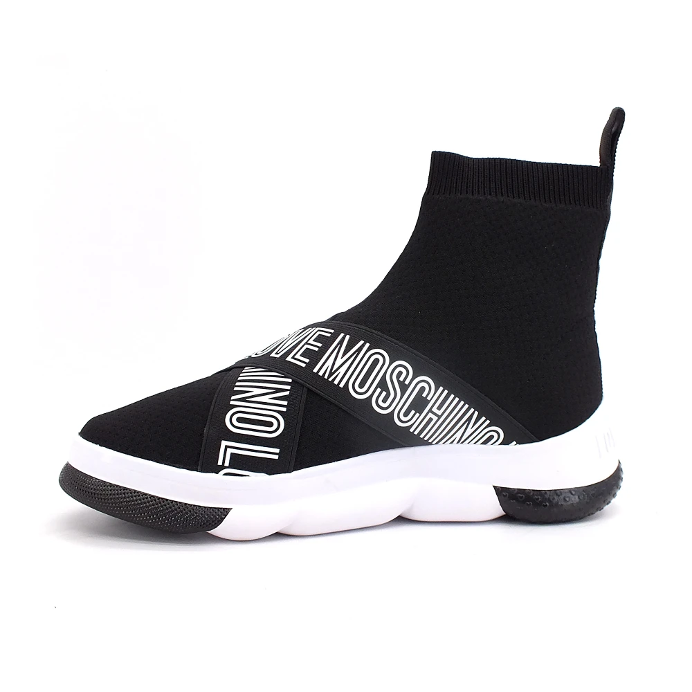 Love Moschino Sock-style Sneaker Dames Schoenen Zwart