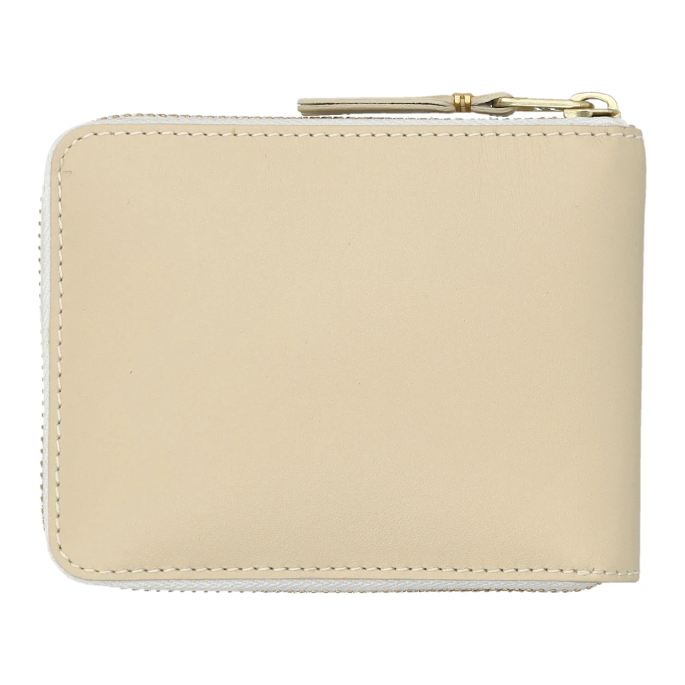 Comme des Garçons Ecru Kleine Ritsportemonnee Beige Unisex